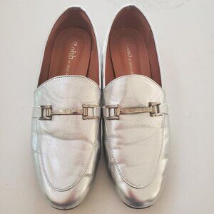 Rohb by Joyce Azria Silver Buckle Loafer  size 9.5